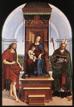 Raphael : Madonna and Child, The Ansidei Altarpiece